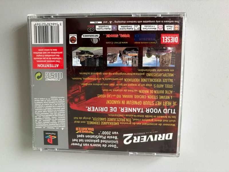 PlayStation 1 driver 2 back on the streets gra kompletna sprawna ps1 psx