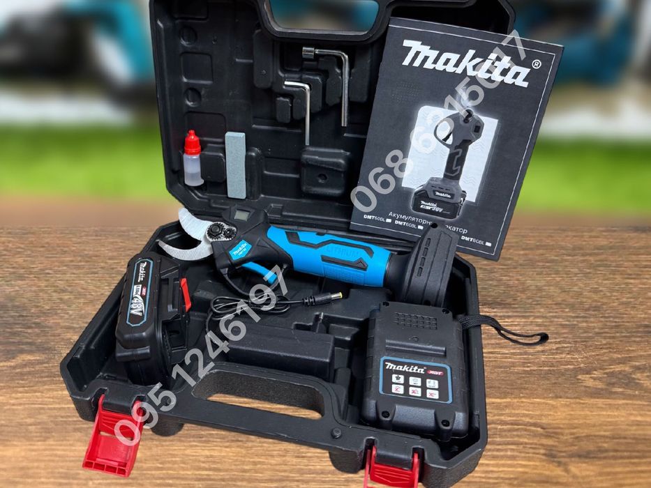Аккумуляторный бесщеточный секатор Makita DMT50 48V 6Ah с экраном