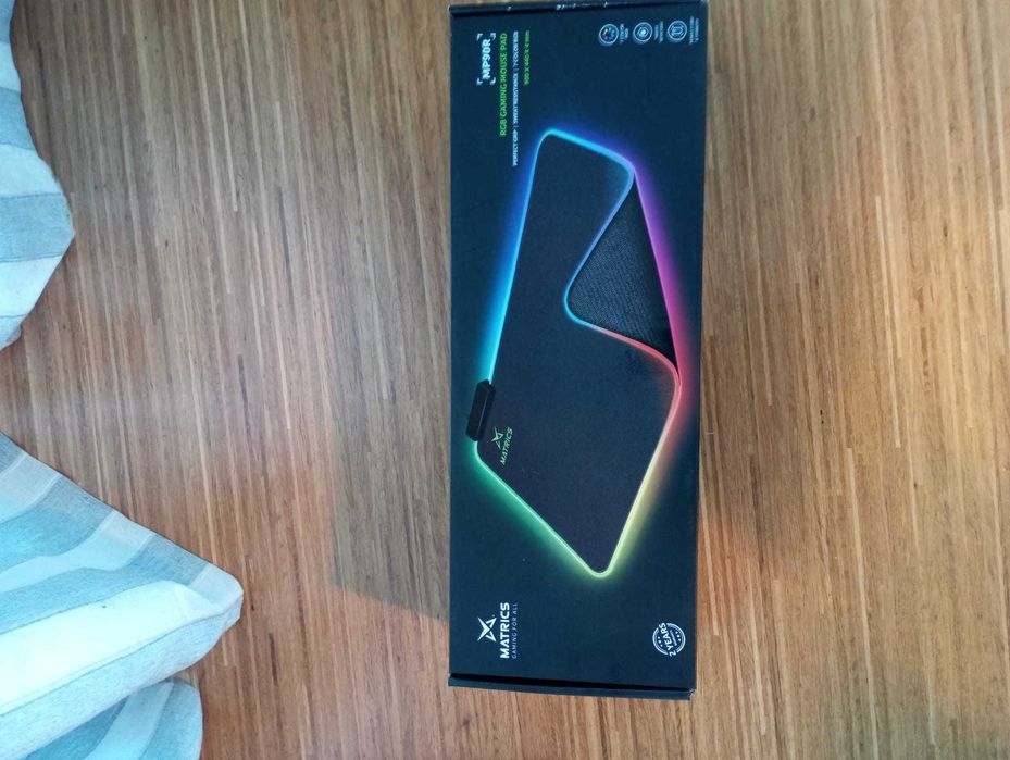 Tapete Rato Gaming Matrics XL MPR90 RGB Black