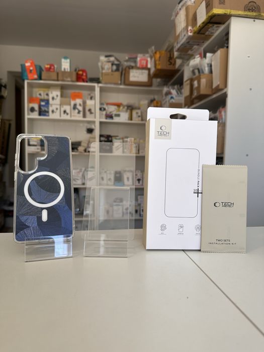Etui plecki MagSafe + SZKŁO hartowane firmy techprotect do SAMSUNG GALAXY S26 ULTRA