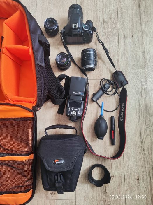 Aparat Canon Eos 600D +zestaw