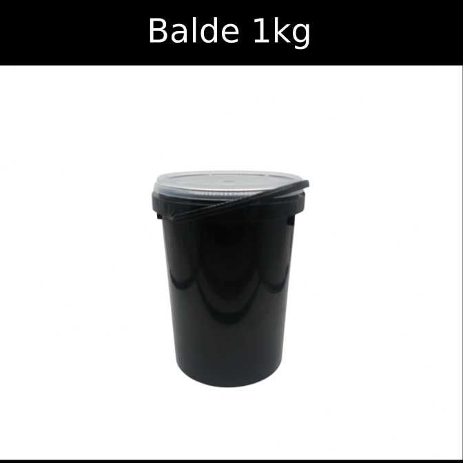 Balde Plástico 1Kg com Tampa – Novo