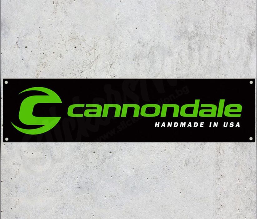 Baner plandeka Cannondale 150x60cm rower serwis