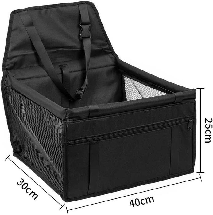 Newaner Fotelik Samochodowy dla Psa 30x40x20 cm czarny