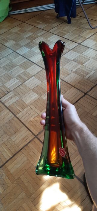 wazon murano . szkło murano  . piękny stylowy wazon