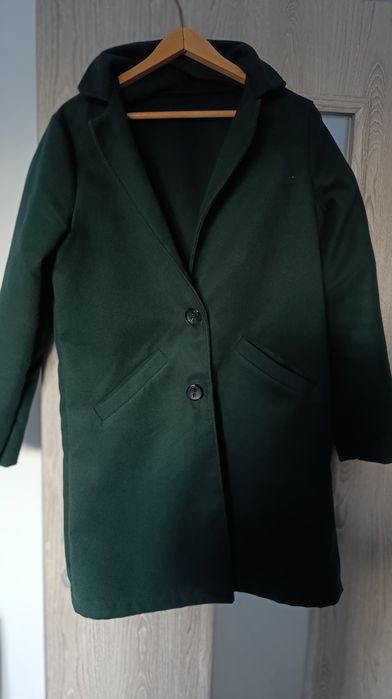 Płaszcz butelkowa zieleń M