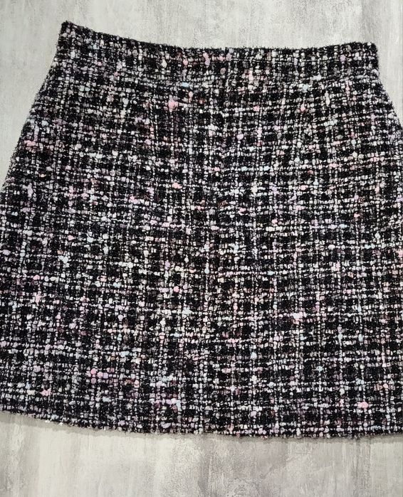 Твидовая мини юбка