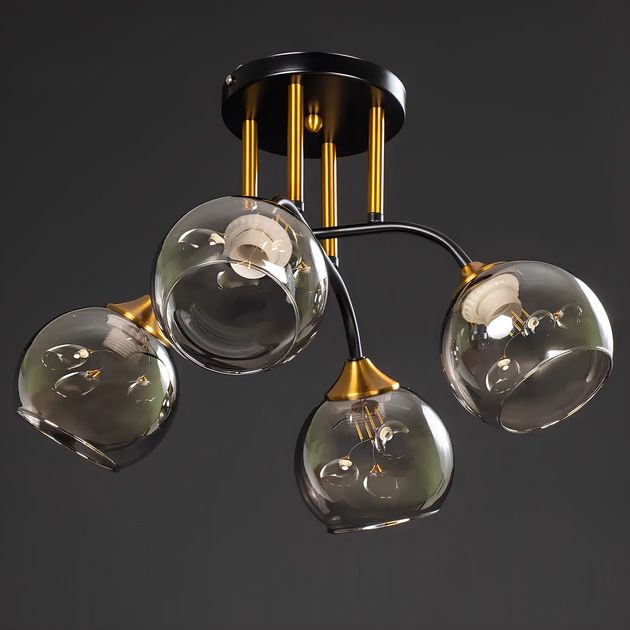 Стельова люстра на 4 лампи