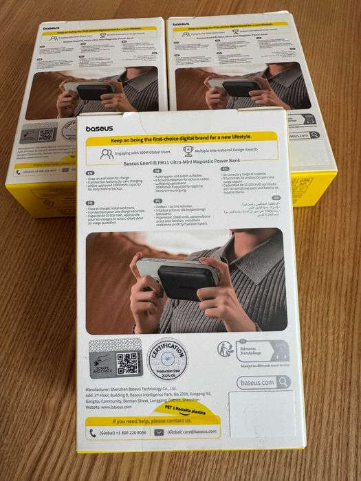 Магнітний повербанк Baseus Enerfill FM11 10000mAh, 22.5W, Type-C