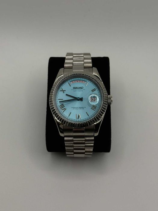 Zegarek Seiko Mod DayDate Roman Baby Blue President