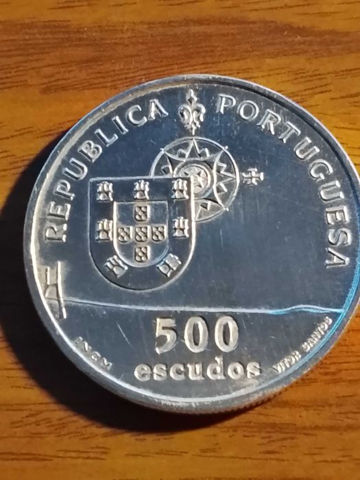 Moeda de 500 euros de 1998-Ponte Vasco da Gama, em Prata