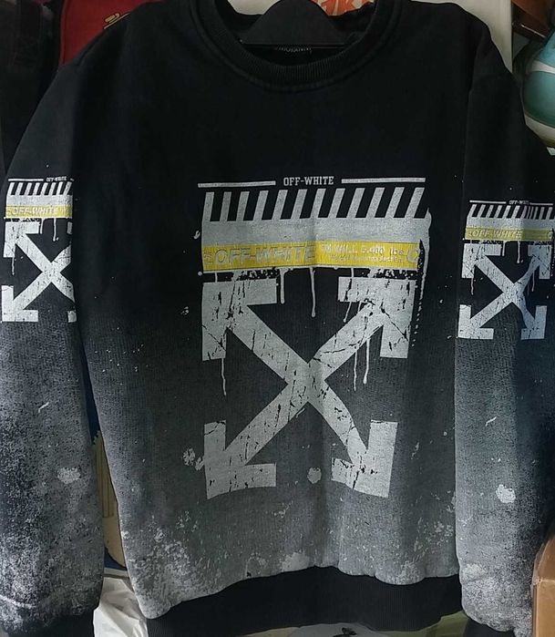 подросток nike air jordan ЭКСТИМ off-white кофта свитер реглан джемпер