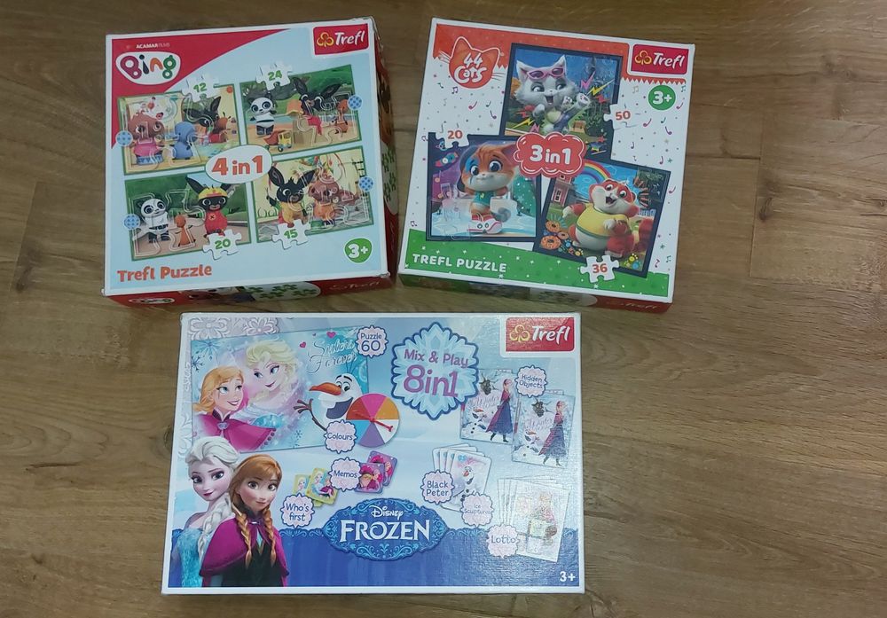 Puzzle gry 3+ 12 sztuk