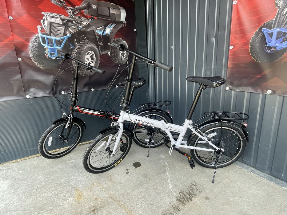 Rower składany składak Meserra 20 Shimano 7 Bagażnik Alu Tarcze 15kg