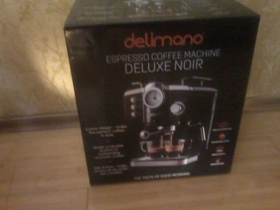 Кофе машина DELIMANO Deluxe Noir