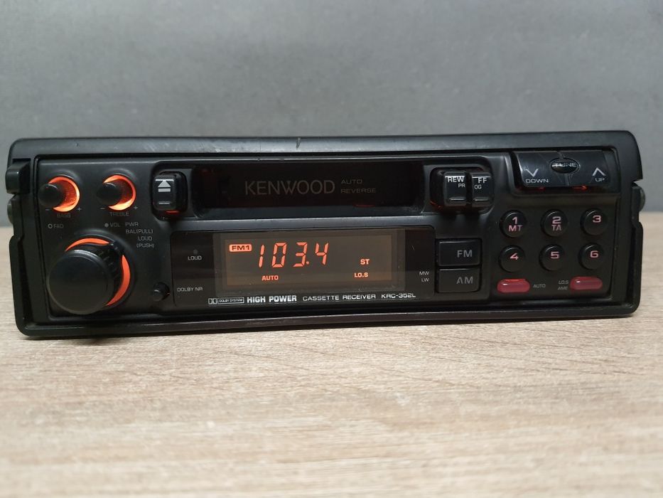 Radio samochodowe Kenwood KRC-352L Vintage Klasyk lat 90 Bmw Mercedes