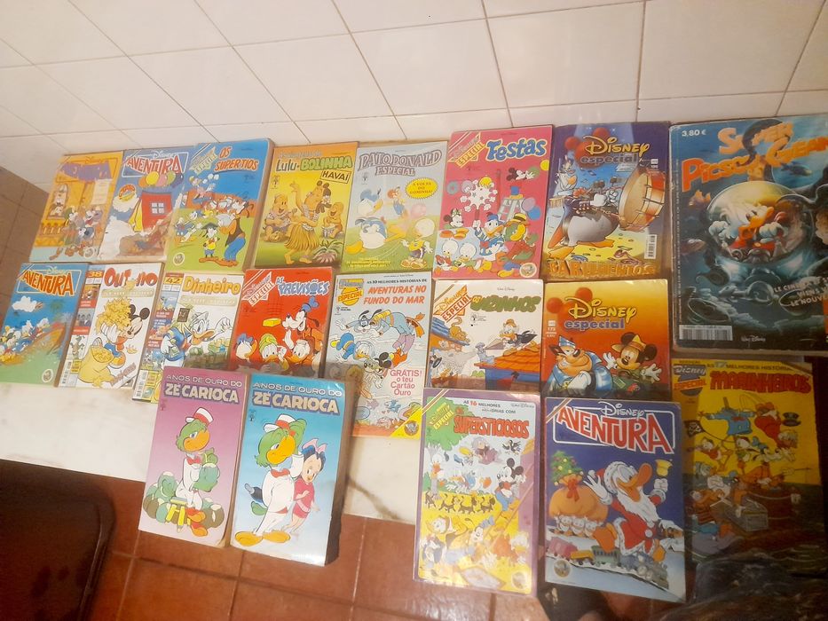 Conjunto de 20 Livros de Banda Desenhada Disney Diversos