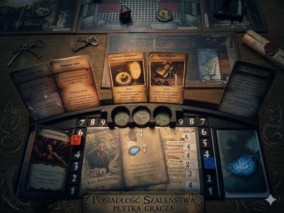 Premium Płytka Gracza do gry Posiadłość Szaleństwa 2 edycja