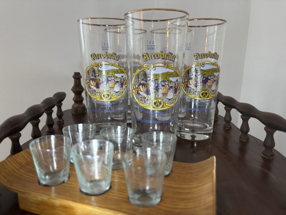 Набір пивного посуду Arcobräu з золотою каймою 0,5 л