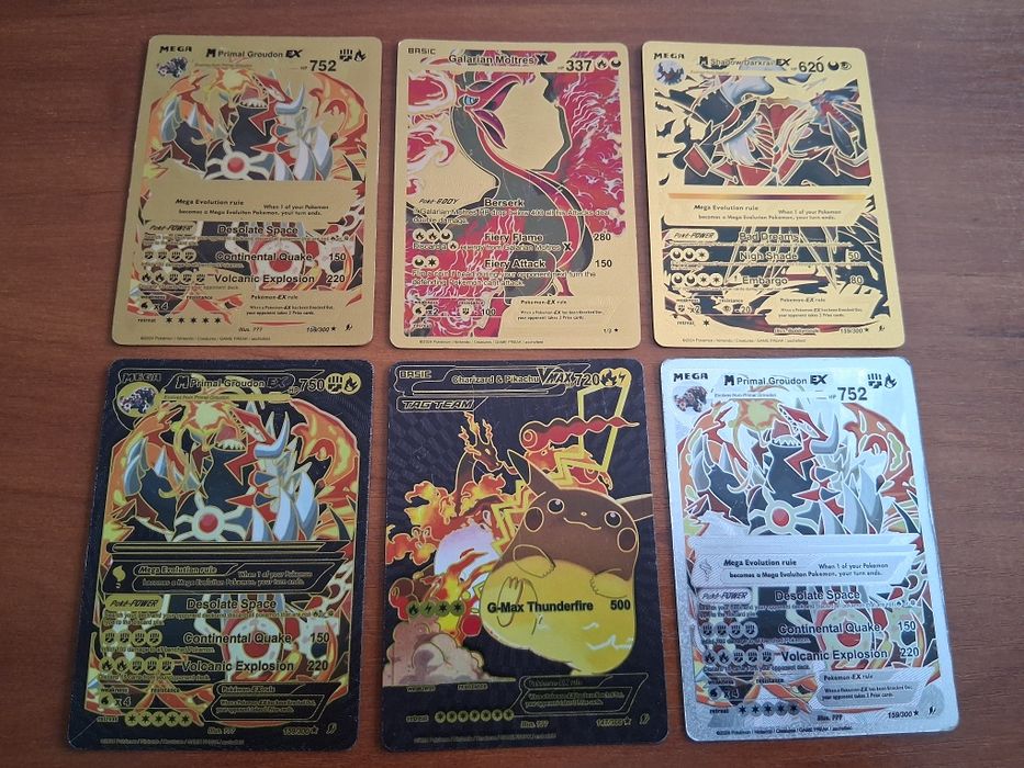 Zestaw 6 Kart pokemon