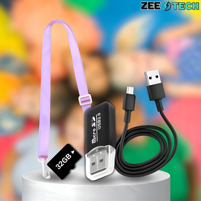 Aparat Cyfrowy Fotograficzny Dla Dzieci 40Mpx Kamera Gry + Karta 32Gb