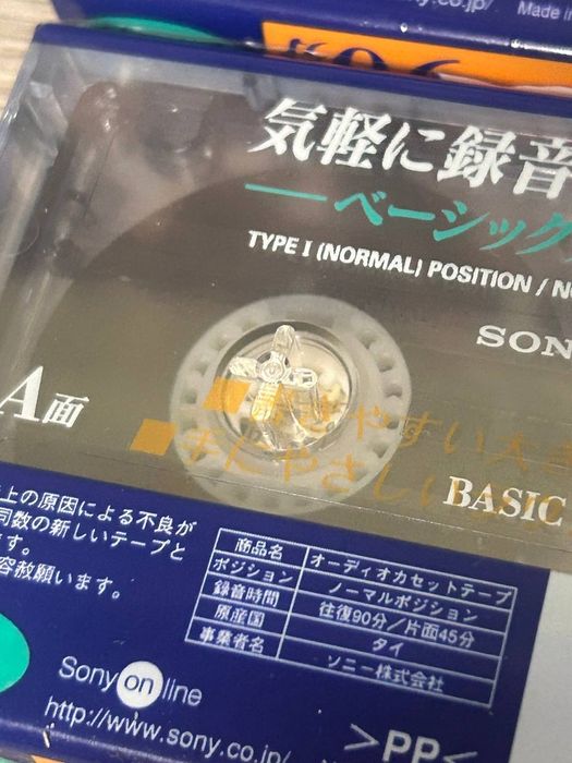 Нові аудіокасети Sony Basic 90, 2 шт один лот