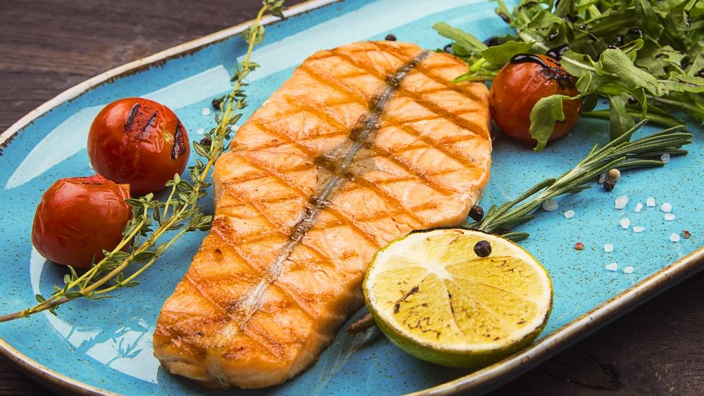 Стейк лосося (семги или форель) с\м, вакуум, 1кг.