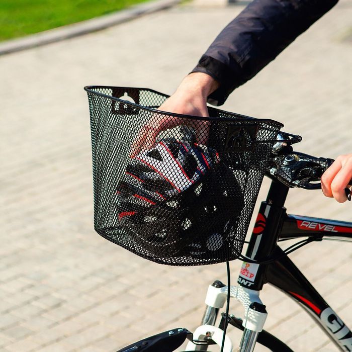 Kosz Metalowy na Rower Koszyk Rowerowy Przedni na Kierownicę CLICK