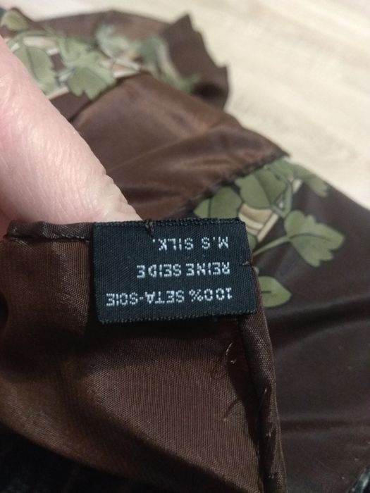 Czysty Jedwab "Złota klatka" Apaszka Chusta
