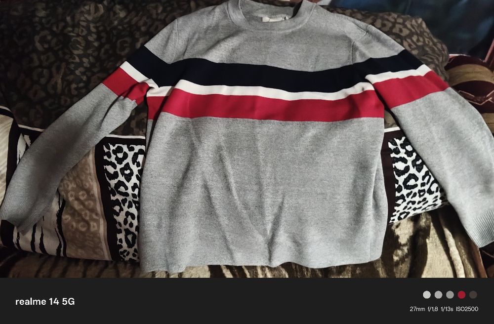 Sweter męski szary xl w bardzo dobrym stanie