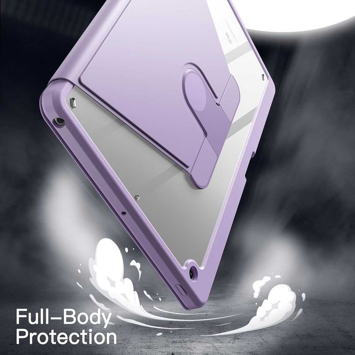 JETech etui obrotowe do iPad 9/8/7 10,2" 360 uchwyt stojak fiolet