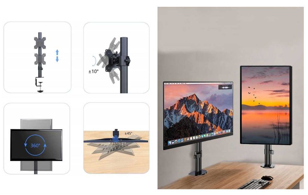 5065 uchwyt do monitora  13-27'' Suptek MD9401