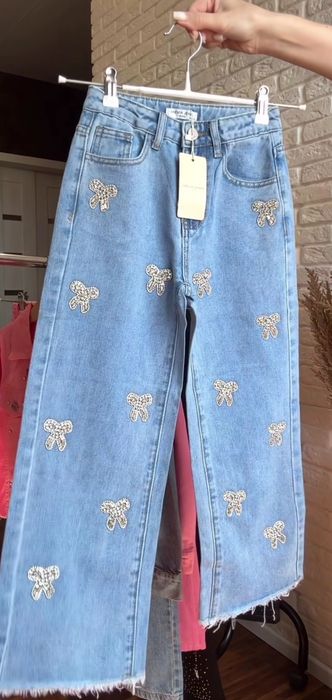 Джинси на дівчинку 12 років 128 134 140 146