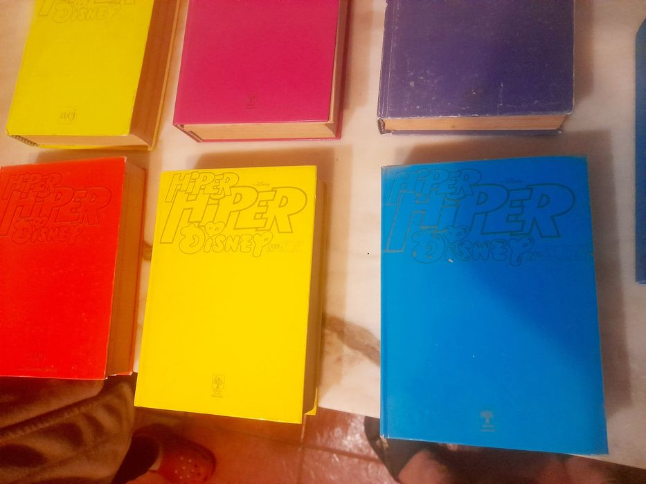 Conjunto de 7 Livros Banda Desenhada Capa Dura Hiper Disney