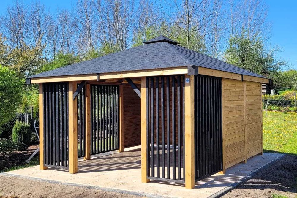 • • • • Altana ogrodowa • • • • NOEMI II 3x4 m producent DREWNOTRIK