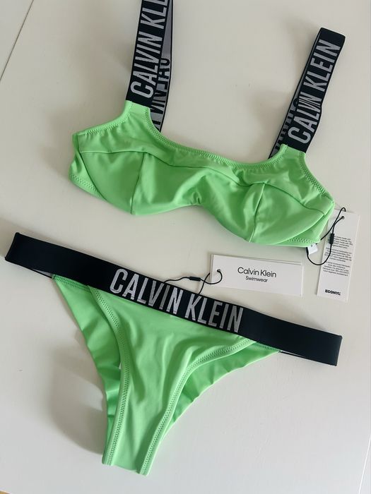 Oryginalny strój kąpielowy Calvin Klein bikini neon