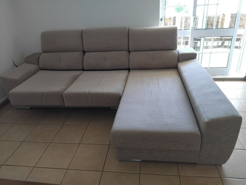 Sofá 2 lugares + chaise longue