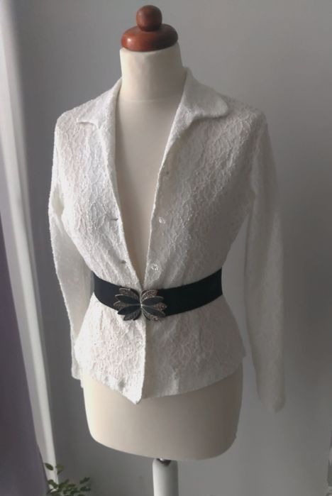 Koszula koronkowa elegancka koszulka koronka okazjonalna świąteczna