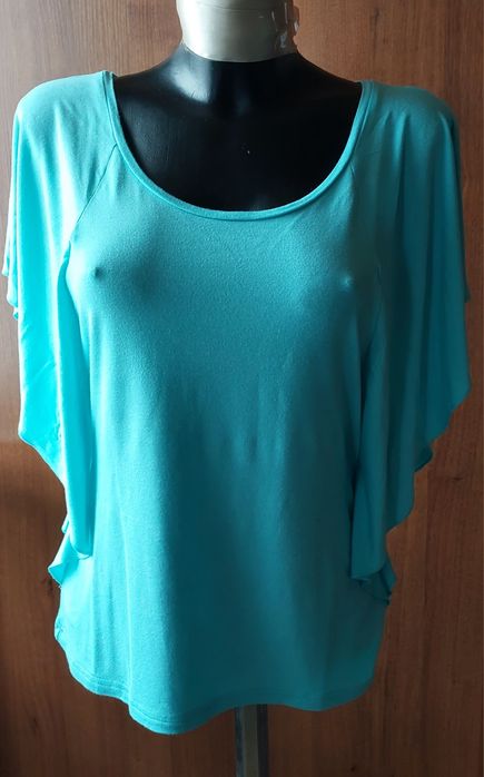 Seledynowa bluzka damska S