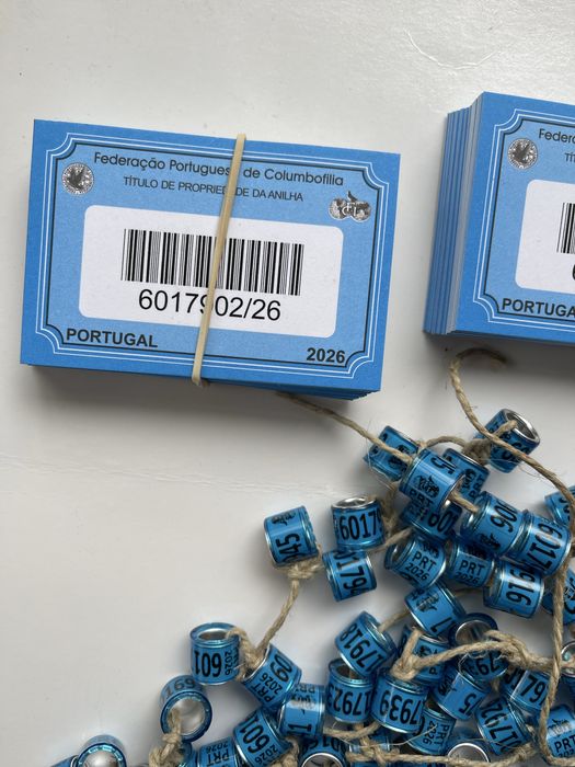 Anilhas de pombo-correio 2026