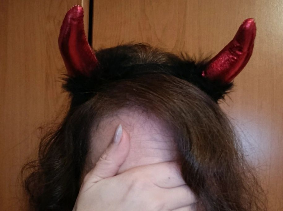 Opaska rogi na bal karnawałowy Halloween