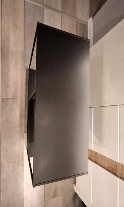 Industrial regał konsola czarna metalowa