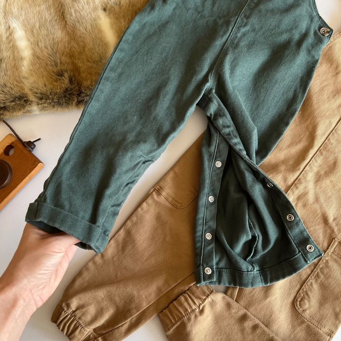 H&M Стильні комбінезони джинсові на весну 18-24 міс 1,5-2 роки