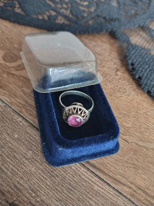 Warner koronka srebrny