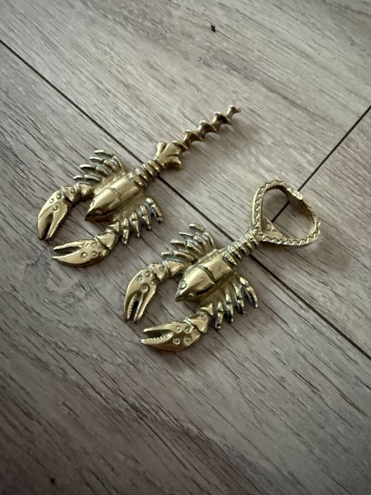 Komplet otwieracz korkociag mosiądz