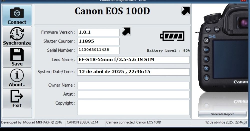 Canon 100D com lente 18-55mm STM BRANCA!!
