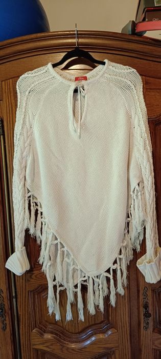 Sweter z frędzlami bawelniany M/L