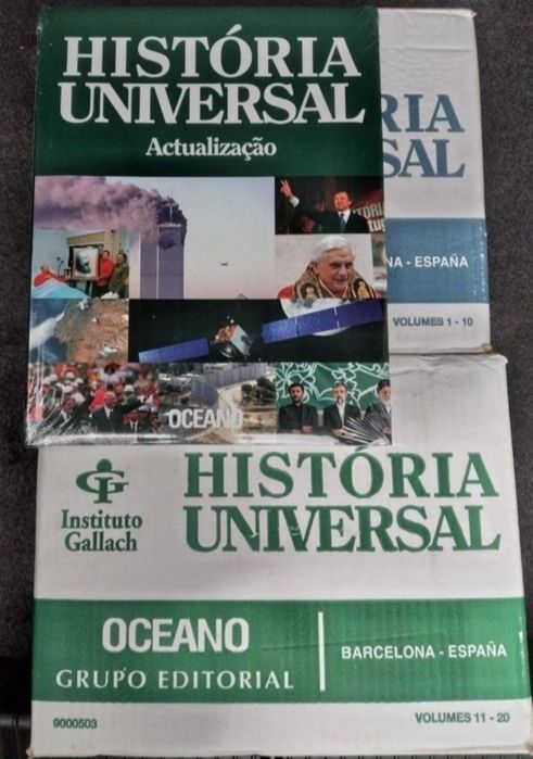 História Universal - 21 livros novos com atualização nas caixas originais