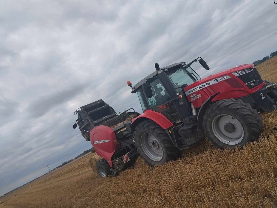 Massey Ferguson 7714S prasa  likwidacja gospodarstwa