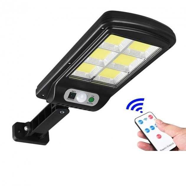 Вуличний ліхтар із сонячною панеллю Solar Street Light BL BK 120-6COB